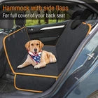 Active Pets Dog Car Seat Cover Car Seat Protector- Dog Seat Cover for Back Seat of SUVs Trucks Cars - Waterproof & Convertible Dog Hammock for Car Backseat - Dog Travel Accessories- Orange